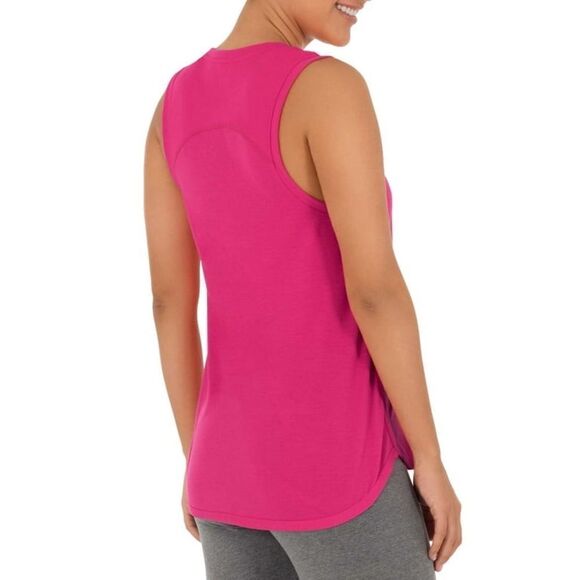 Athletic Works Pink Active Repreve Racerback Tank Top - Picture 2 of 7
